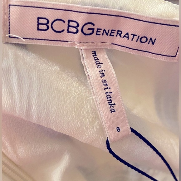 BCBGENERATION Striped Blue and White Jumpsuit Size 8 - Picture 12 of 13